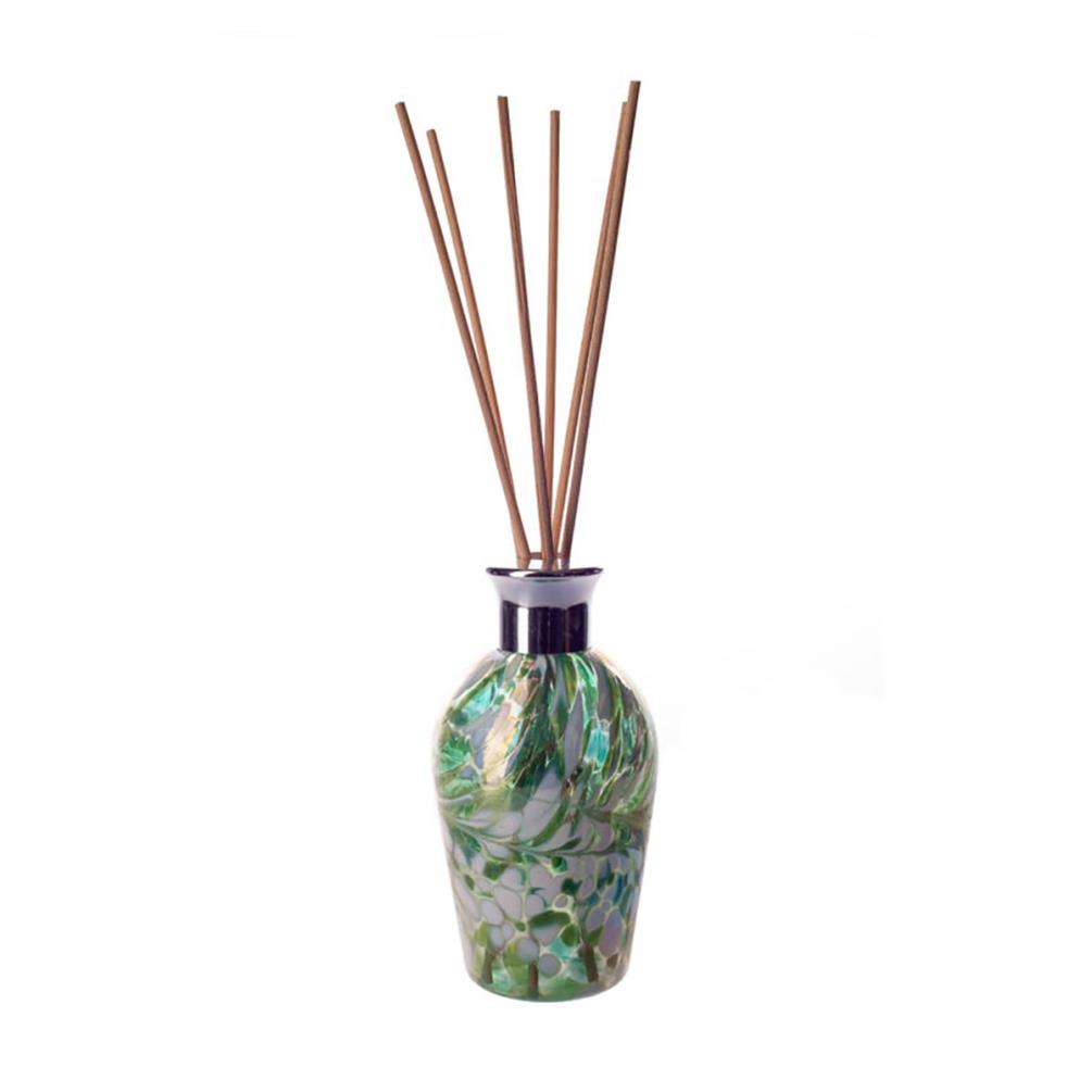 Amelia Art Glass Mint Green & White Iridescence Dome Reed Diffuser £15.74